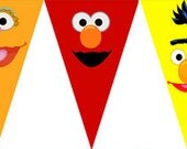 Sesame Street Birthday Banner Digital Print as many as you need