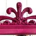 Pink Vintage Dresser with Mirror /Girl Bedroom Decor /Magenta /Black Drawer Pulls /Storage /Antique Painted Bright Furniture /