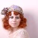 Flapper Hat 1920s hat Bohemian Wedding hat Bridal cap Vintage hat Crochet hat beanie Hat Summer hat Art nouveau headdress Flapper headpiece