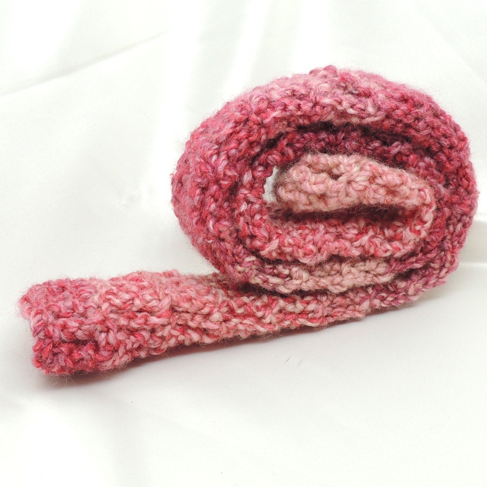 Crocheted Pink and Rose Cane Cover
