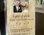 Personalized Picture Frame 18x30 Bridal Shower Gift / Wedding Gift / Anniversary Gift / Baby Shower Gift / Parents Custom Photo Frame