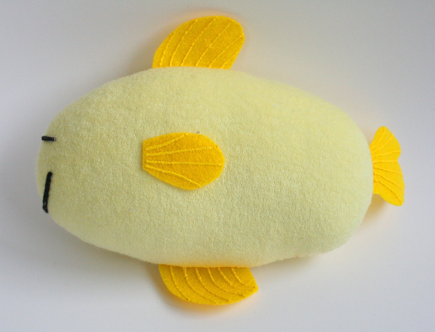 Plush Yellow Fish Doll Kids Toy Cute Claradolly