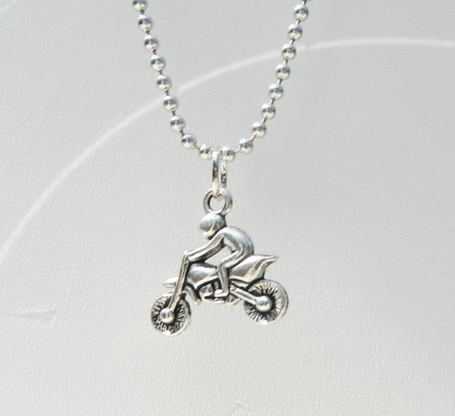 Dirt bike necklace motocross fun