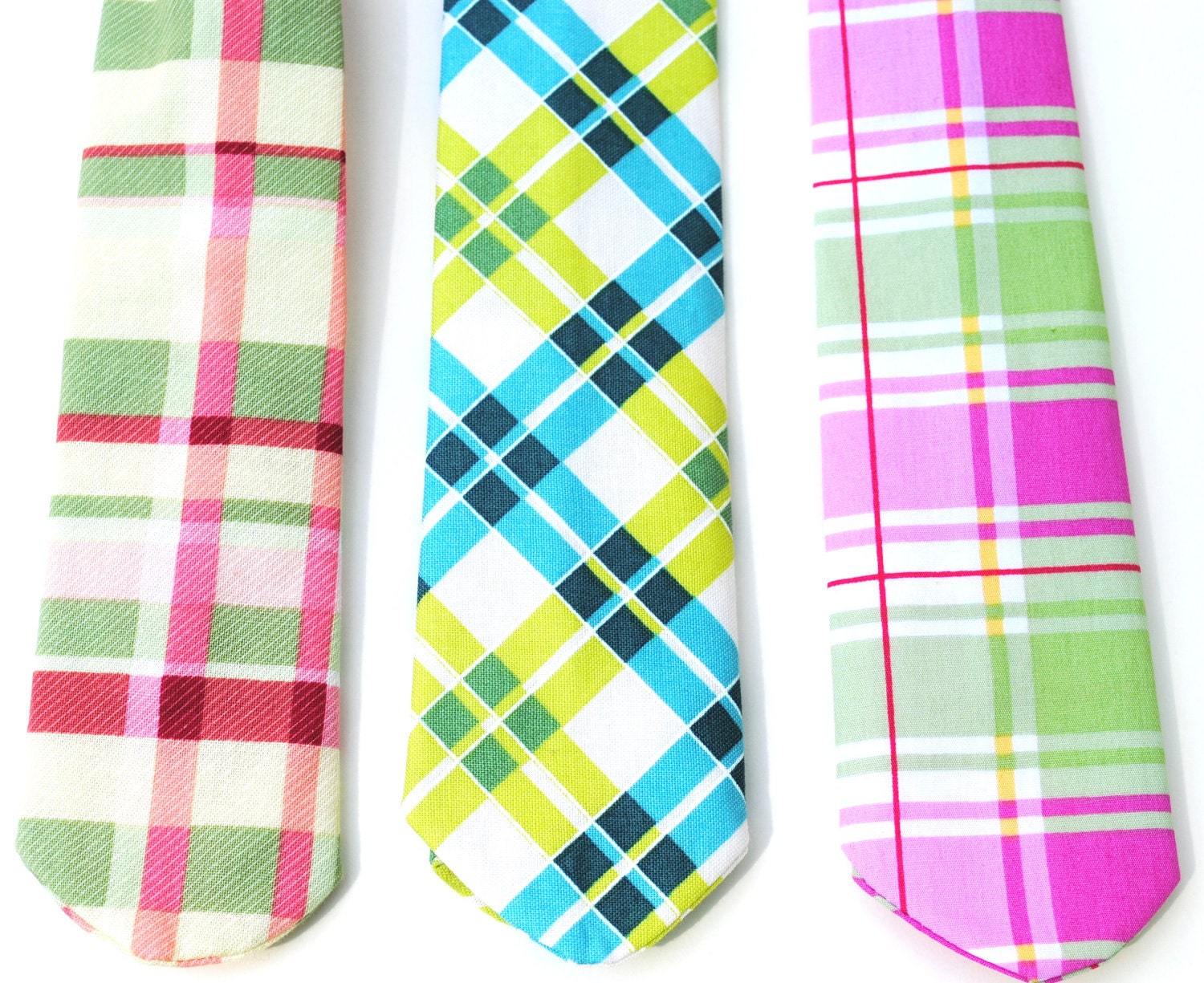 Little Boys Neck Ties - Fun Summer Colors - Wedding