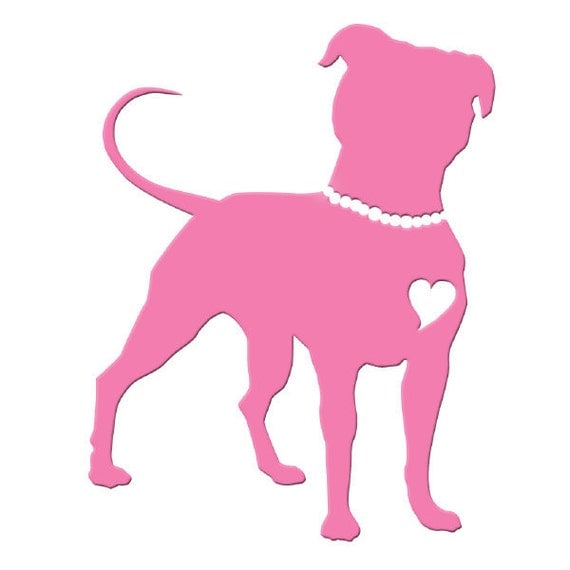 Pittie Chicks "Pit in Pearls" Pink Vinyl Sticker
