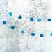 Blue Wedding Garland Decoration Decorating Romantic Country Bohemian Bride Robin Egg Turquoise fun banner Barn Cake Table Photo Prop Felted