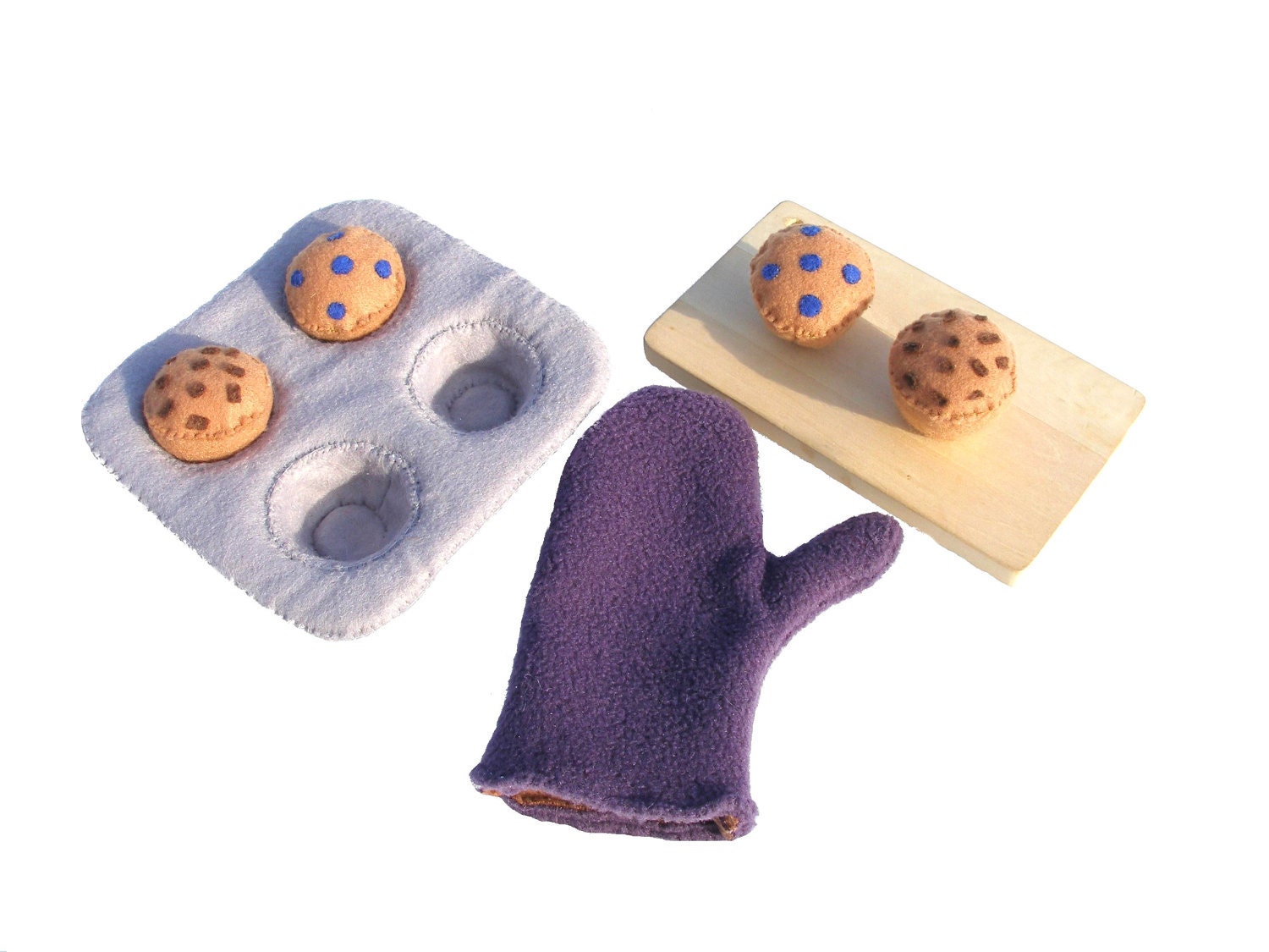 Felt food muffin Felt cupcake Play food muffin