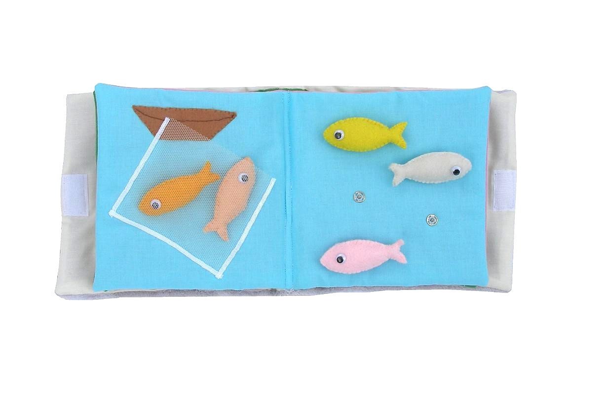 Quiet Book, activity book, busy book for children, soft book, interactive kids book.