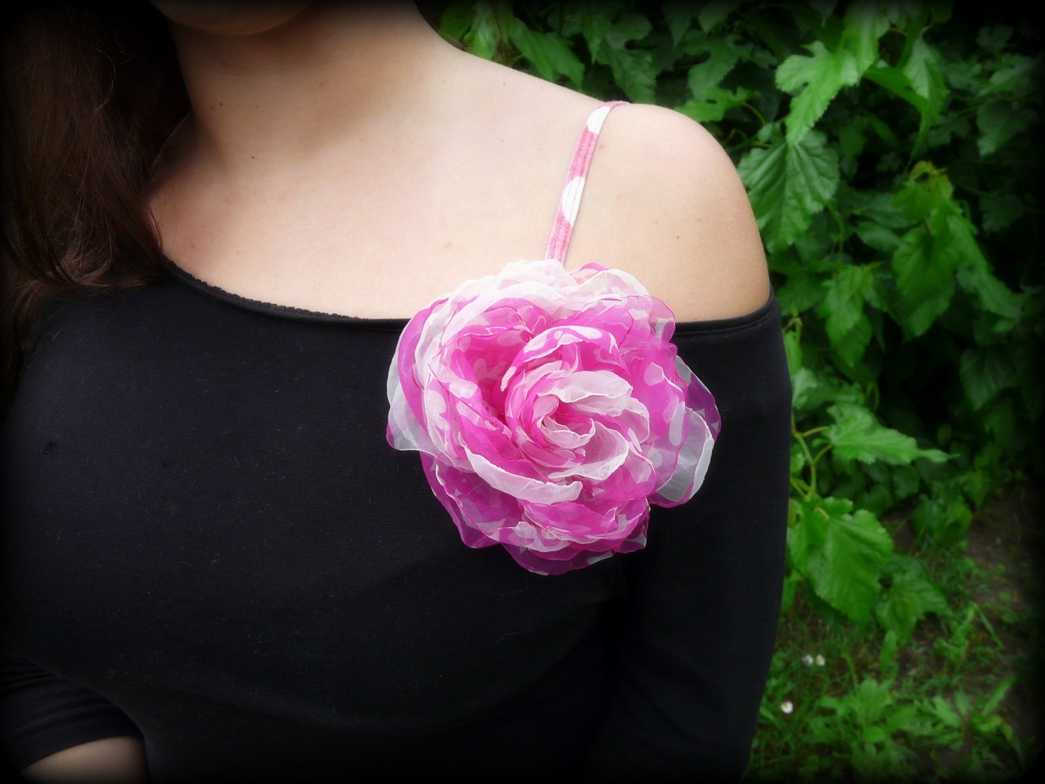 Pink Wedding Hair Flower, Fuschia Flower, Magenta Bridal Fascinator, Bridesmaid Hairpiece, Pink Peony