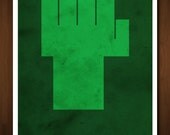 The Hulk Avenger Art Print - Poster Inspired by the Comic Book and Film 'The Avengers' - 11x17