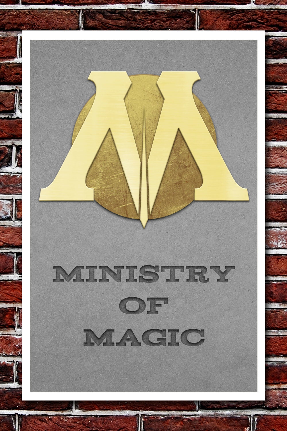 Ministry of Magic Art Print - Inspired by Harry Potter series by J.K Rowling - 11x17