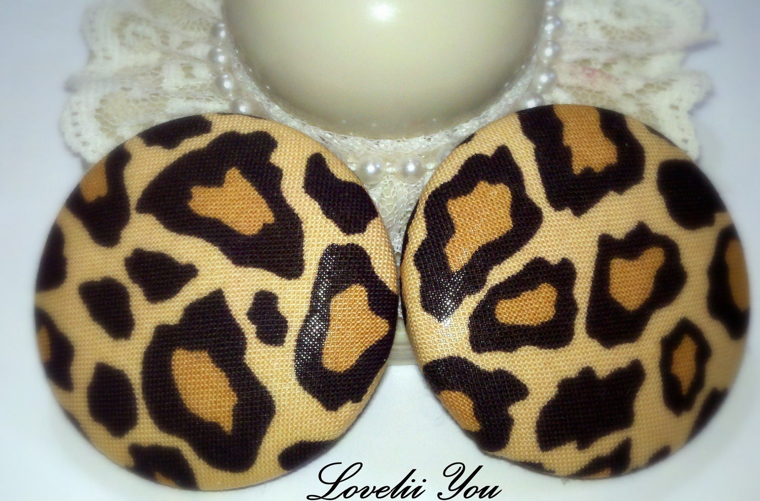 Extra Oversize Button Earring- Rrrrrr