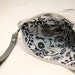 Linen and leather clutch purse, fold over style, wristlet.