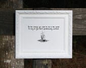 Spontaneously Combust- 8x10 Typographical Print
