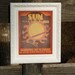Retro Sci-Fi Sun Travel Poster - 8x10 Print