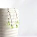 Reserved for Savannah - Peridot Earrings Silver -Dangling Gemstone Drop Earrings