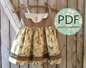 Adele - Twirl Vintage Style Dress PDF Pattern. Girl's Sewing Pattern. Toddler Dress Pattern.Sizes 1-8