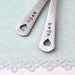 Personalized Baby Spoon SET OF TWO(2) baby shower gift, new mom, baby feeding baby boy blue set
