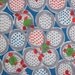 Vintage 40's fabric Green Roses Polka Dots