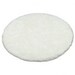 Shaggy Faux Fur Snow White 4' Round Circle Rug