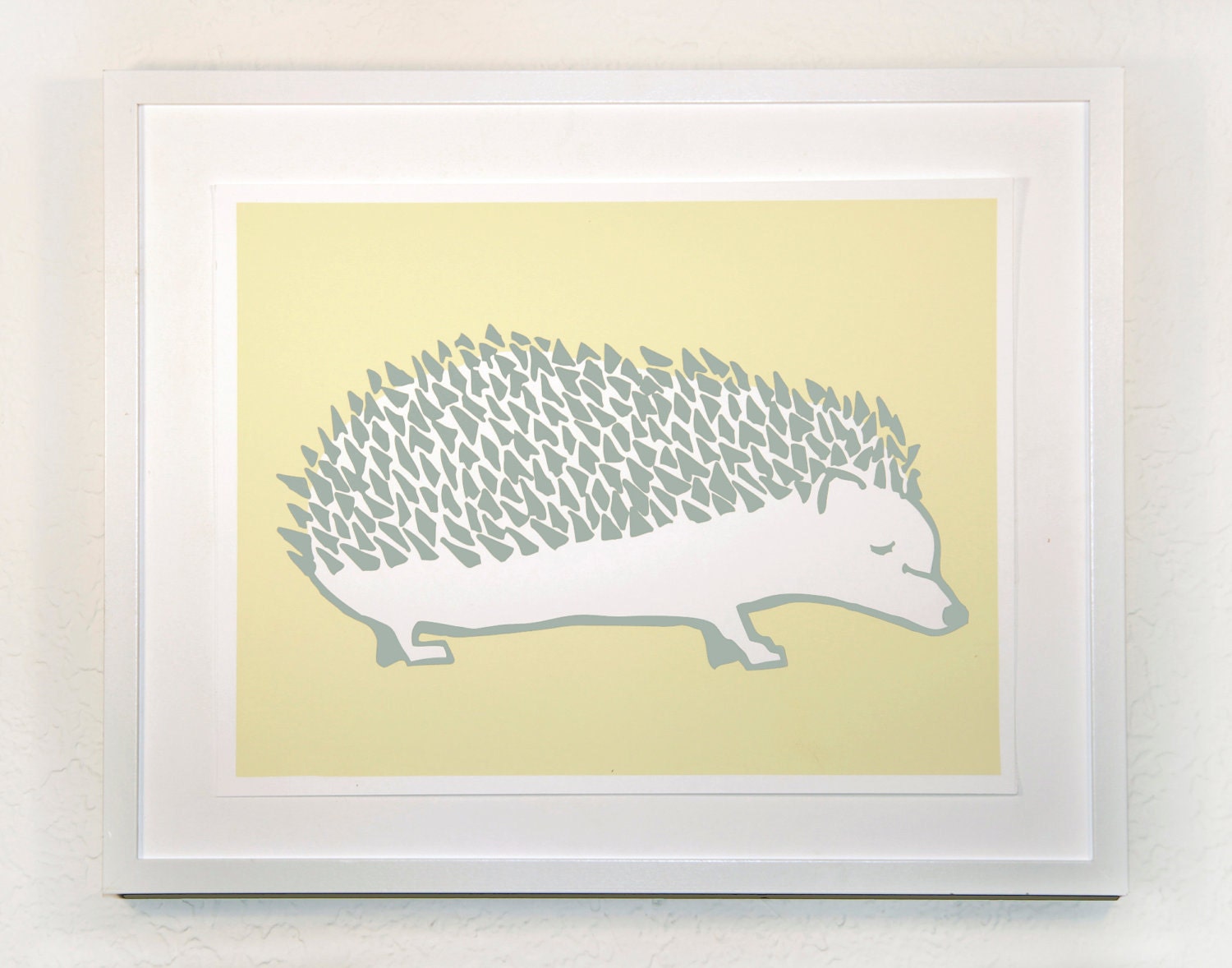 Hedgehog  2 Color Limited Edition Screen Print