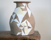 Hand Painted Up-Cycled Vase