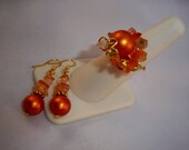 Beaded Crystals Earrings & Ring Sets