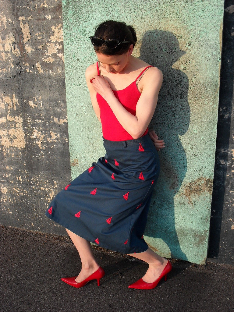 Sail Away Vintage Skirt
