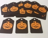 Halloween Jack-O-Lantern Tags -Set of 24, Halloween Party Favor, Treat Bag Tag, Halloween Party