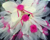 Rasberry Rose-N-Yellow Tutu Petti Outfit-Infants-Babies-Children up to size 6/7-Pageants-Flower girl-dance recitals-plays-costume-dress up