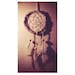 Dream Catcher - Pure Mornings - With Natural White Feathers, Transitional Violet Frame and White Nett - Home Decor, Mobile