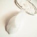 Dream Catcher - Mother of Pearls - With Swan Feathers, White Circular Mother of Pearl Disk, White Frame and Nett - Home Decor, Mobile