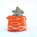 BANSOT - ikat fabric bowl in orange