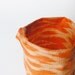 BANSOT - ikat fabric bowl in orange