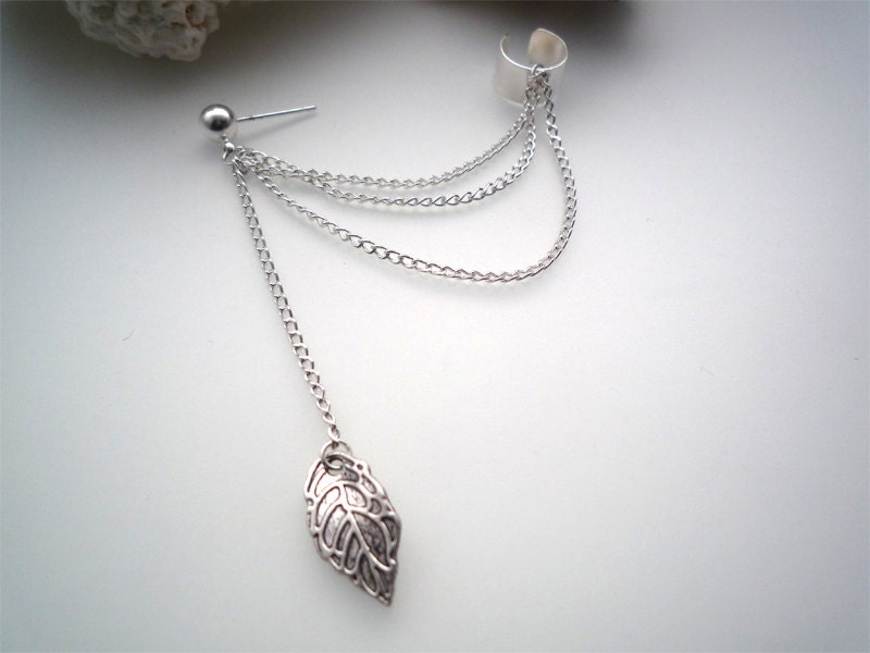 EAR CUFF - Simple Leaf Ear Cuff ( A2 )