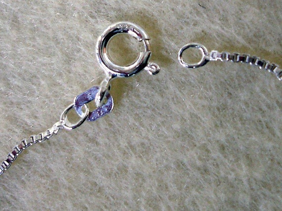 Star Trek Starship Enterprise Flying Through Space with a 4mm Aquamarine Cubic Zirconia Necklace in Argentium Silver and 14kt Gold Filled