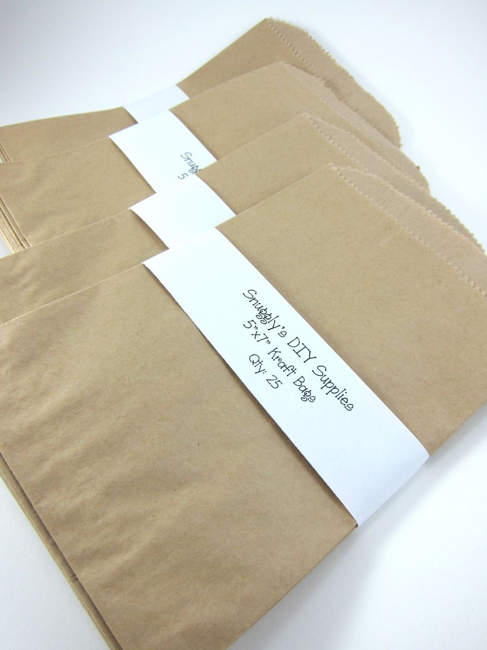 Kraft Bag Paper Bag Merchandise Bag (5"x7.5") - Printable DIY Favor Bags - Set of 100