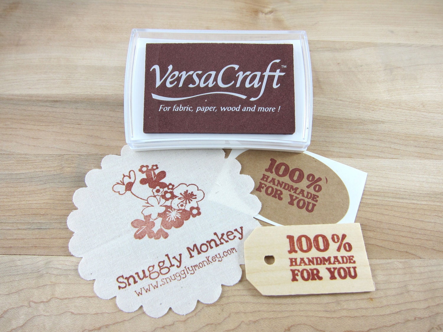Versacraft Stamp Ink Pad for Paper, Wood, Fabric, Etc. - Chocolate Brown