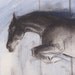 Horse Art Jumper in Abstract Landscape Print "Jumping Purgatory"