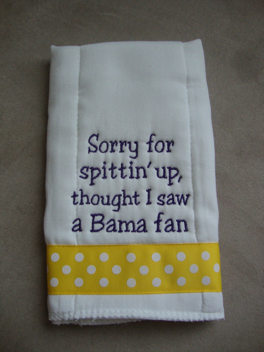 LSU Tigers Burp Cloth