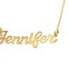 Personalized Name Necklace - Customize it With Your Name - Sterling Silver and 24K yellow Gold