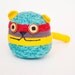 Crochet cat, baby organic toy, rattle, baby shower gift, amigurumi toy Organic toy