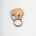Elephant on a Ball Ring. Circus Inspired Laser Cut Wooden Ring. Cherry Wood or Acrylic.