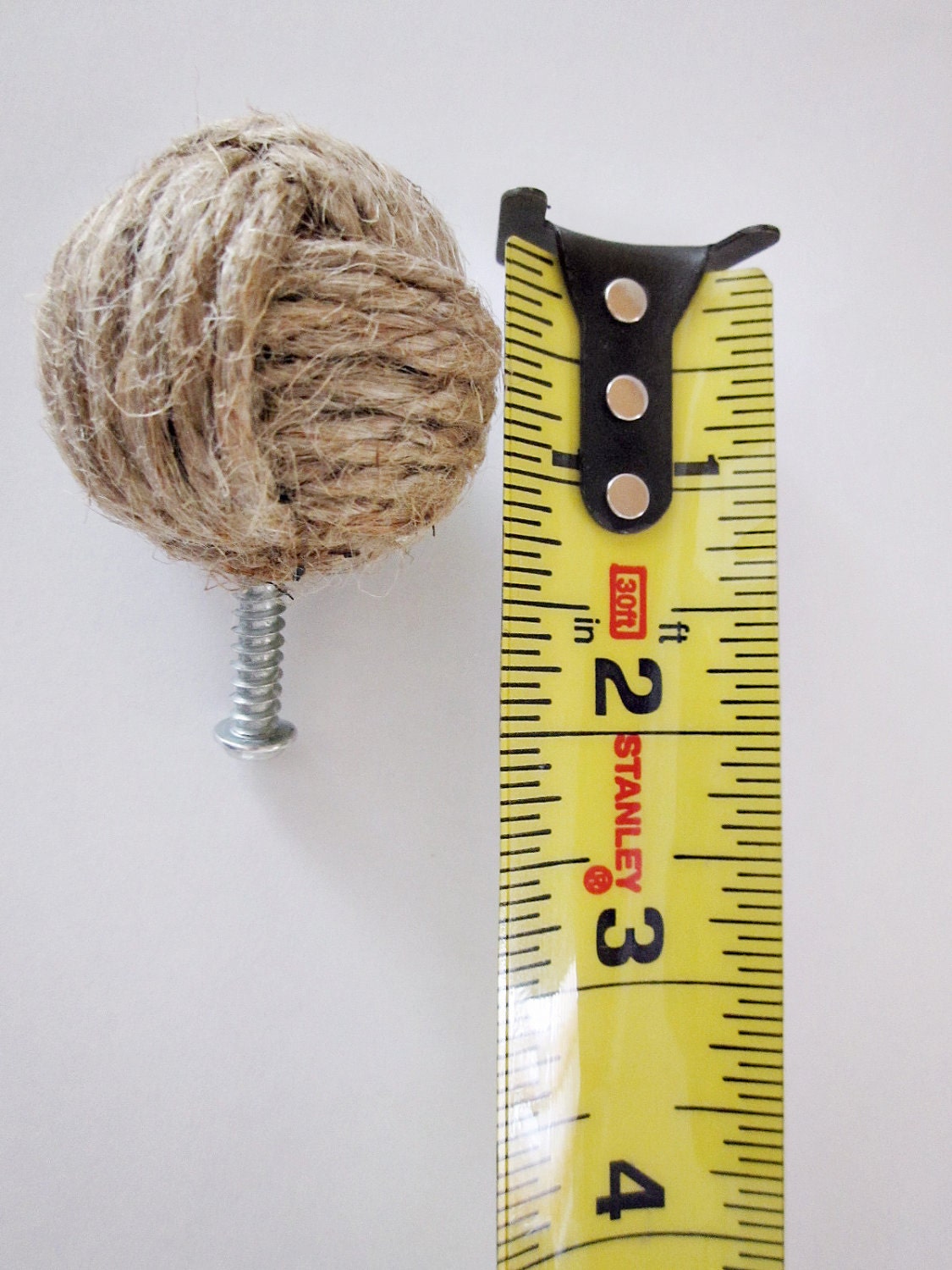 Reserved for Jennifer: Jute Rope Knot Knob
