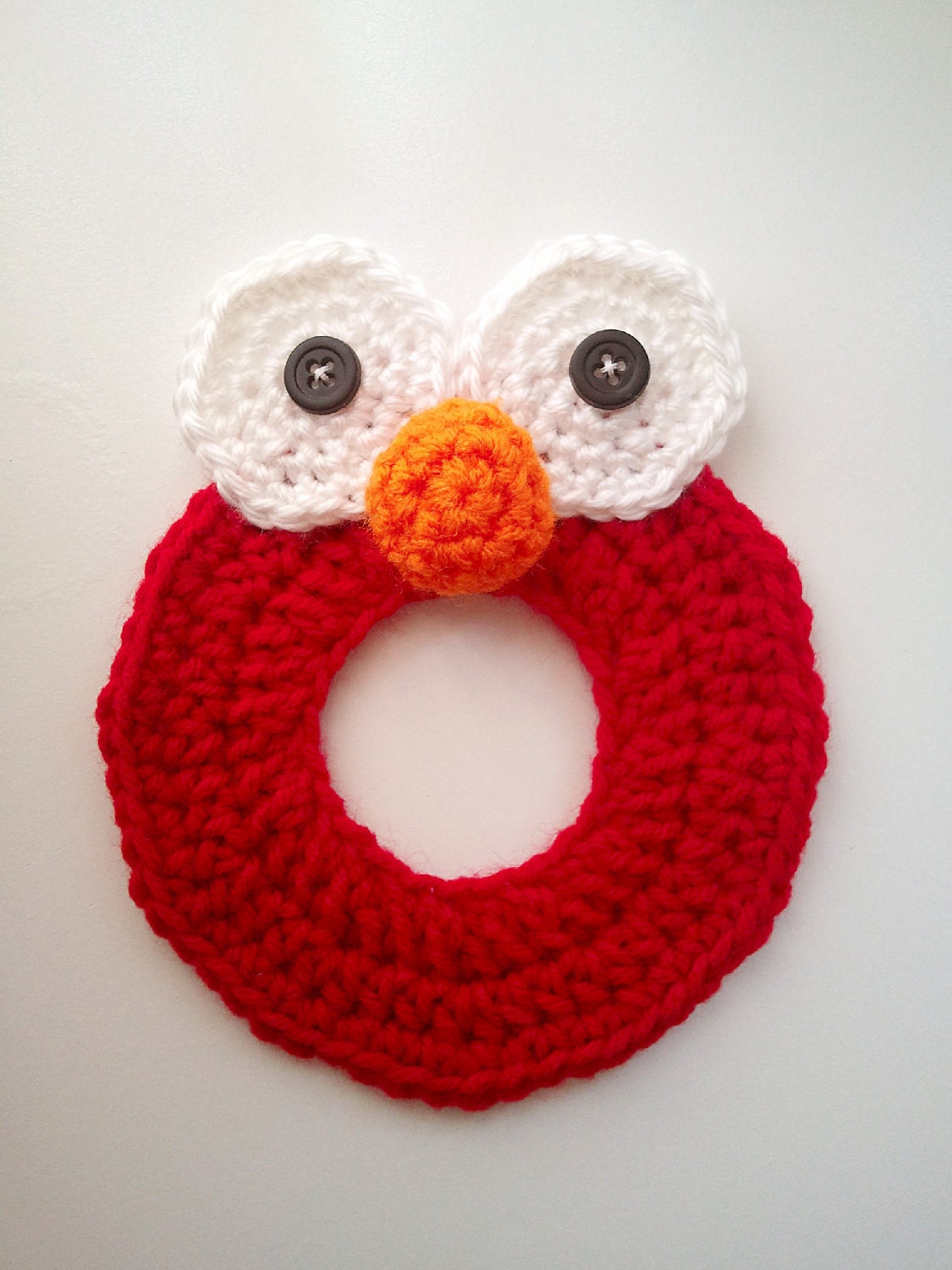 Crochet Silly Red Monster Camera/Lens Buddy - Photography Prop