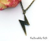 Harry Potter lightning scar necklace NHL02