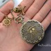 Anime One piece pocket watch necklace,Skull and rudder wheel pendant locket watch necklace NWHZ01