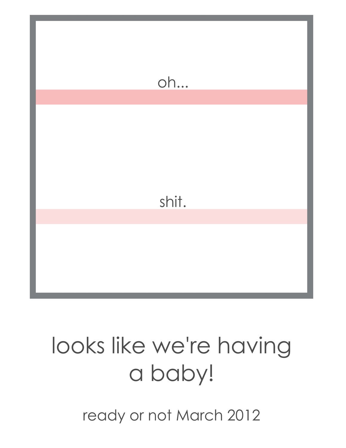 Funny Printable Pregnancy Announcement