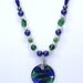 Handmade Necklace in Vivid Blues and Greens