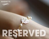 Reserved for Abby - 5 pearl bracelets in SILVER - EMS shipping